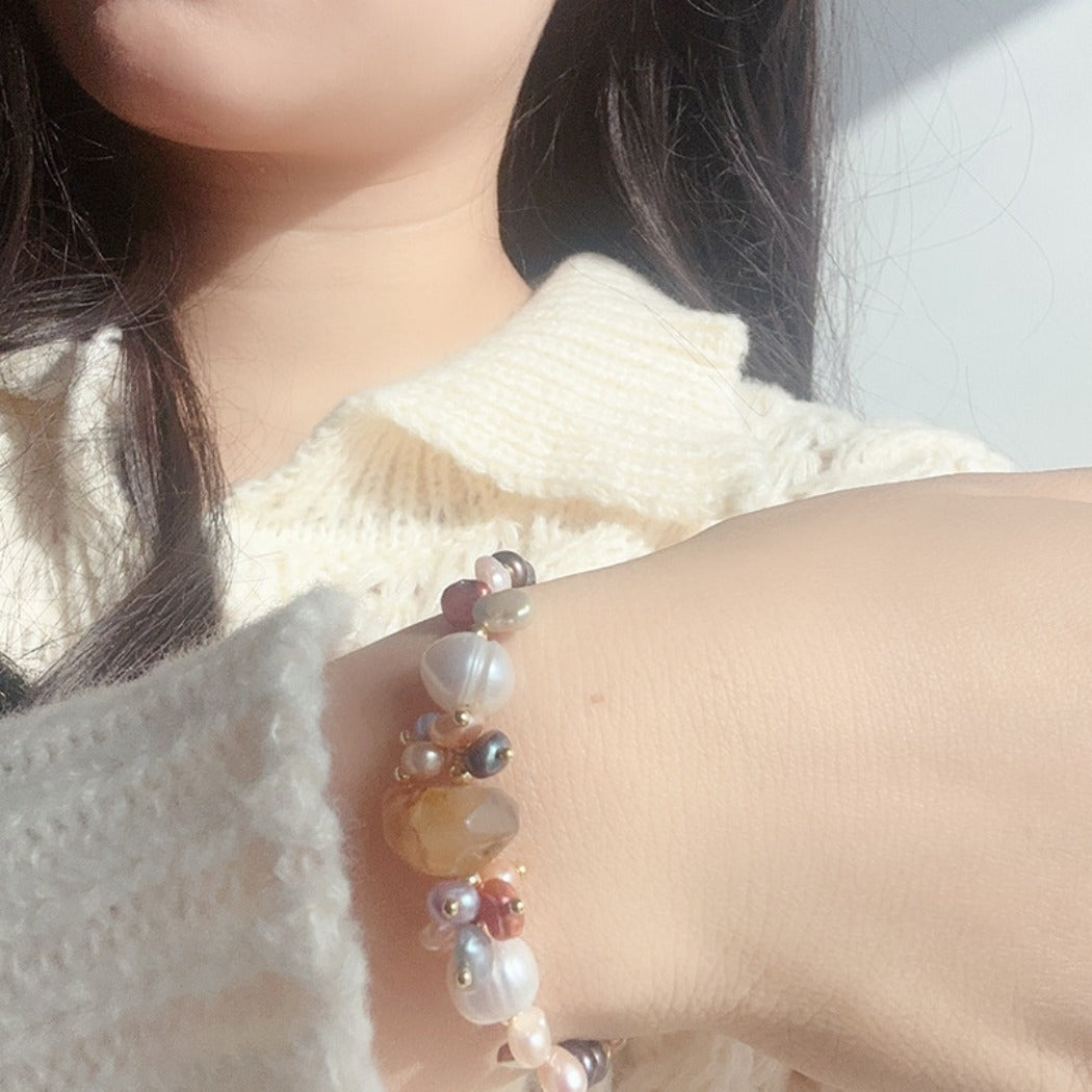 Bauai - Amber Pearl Bracelet – Timeless Elegance