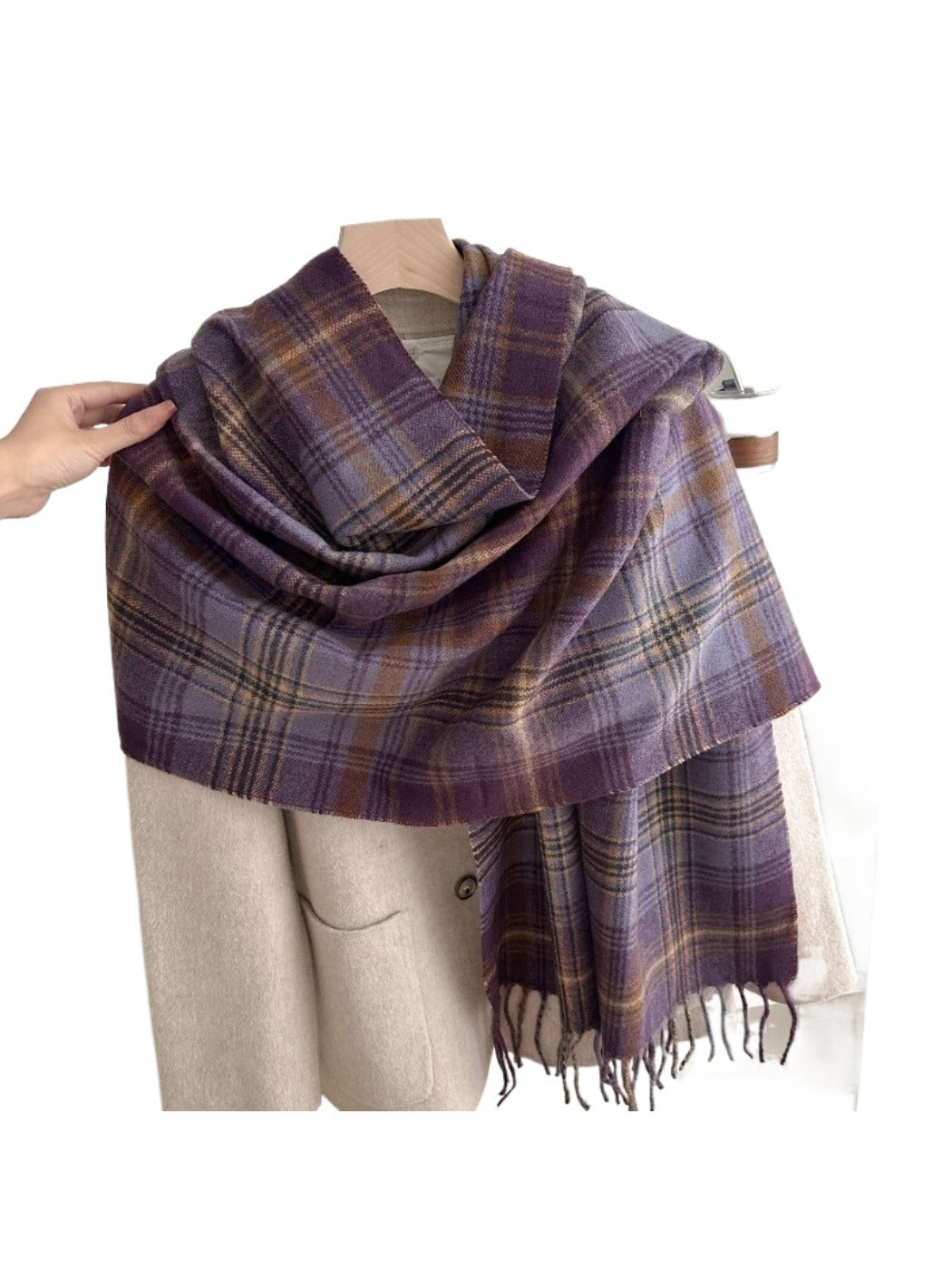 Scarvii - Plaid Winter Scarf Shawl for Women
