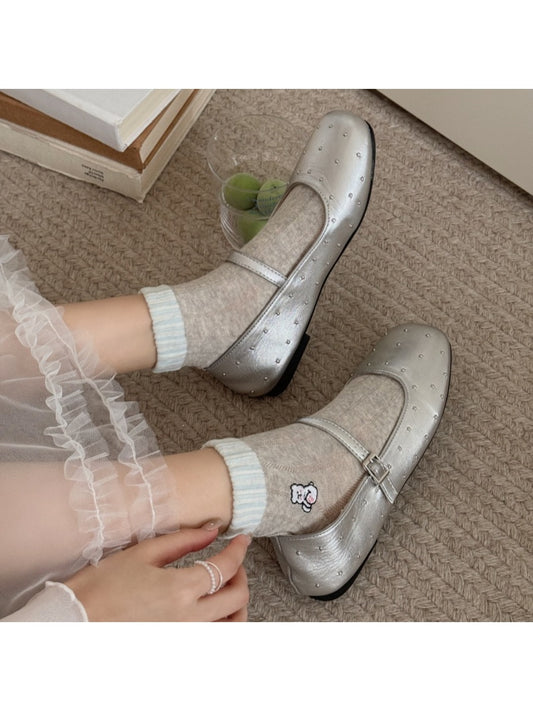 Rufia - Cute Polka Dot Ruffle Ankle Socks