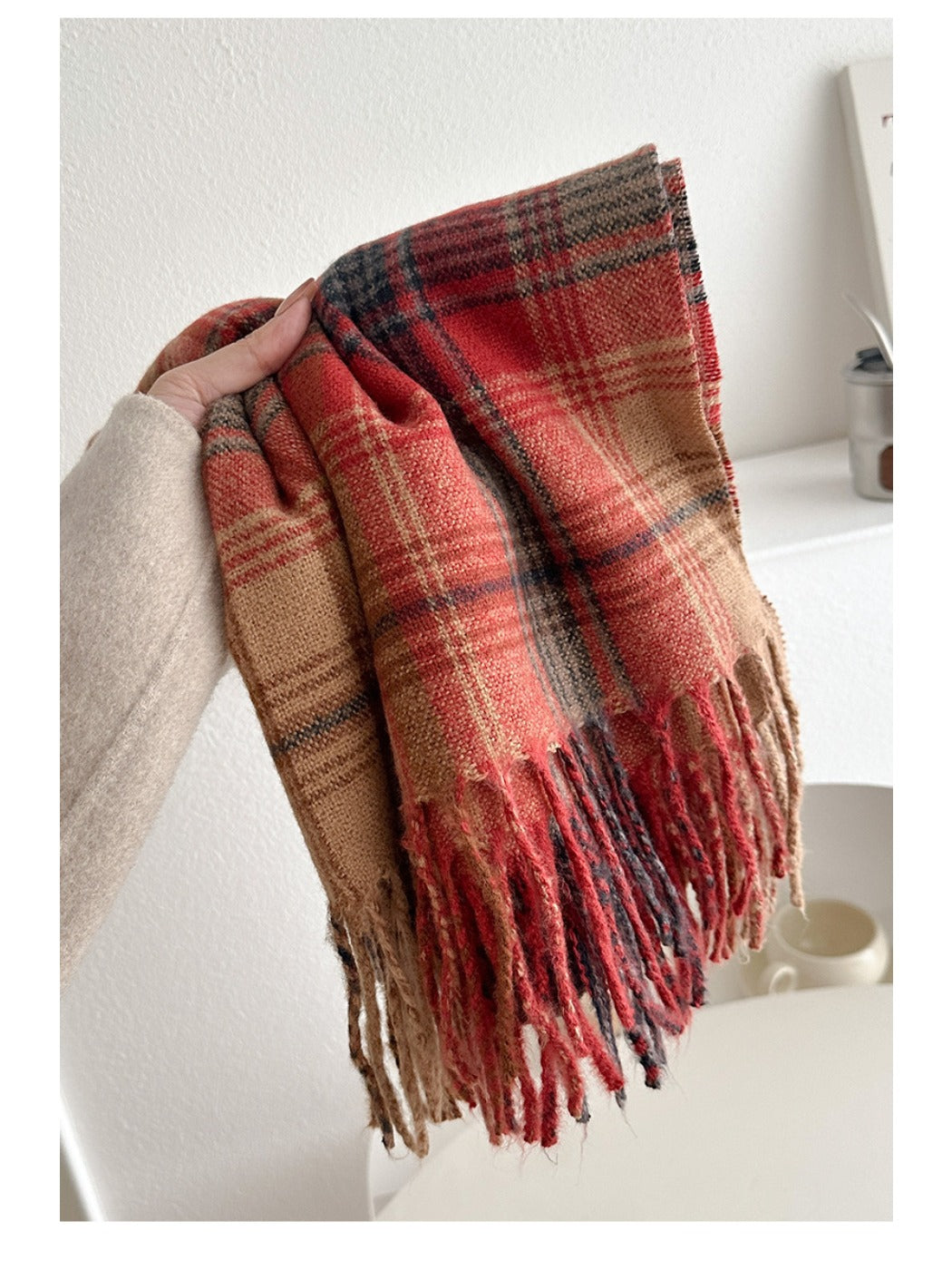 Scarvii - Plaid Winter Scarf Shawl for Women