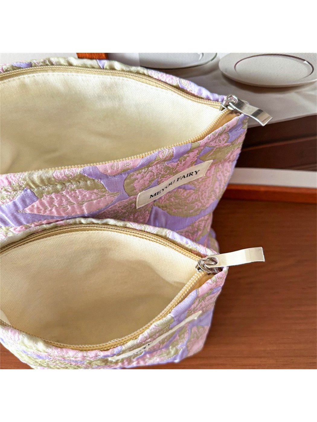 Cosbai Quilted Garden Makeup Pouch product image