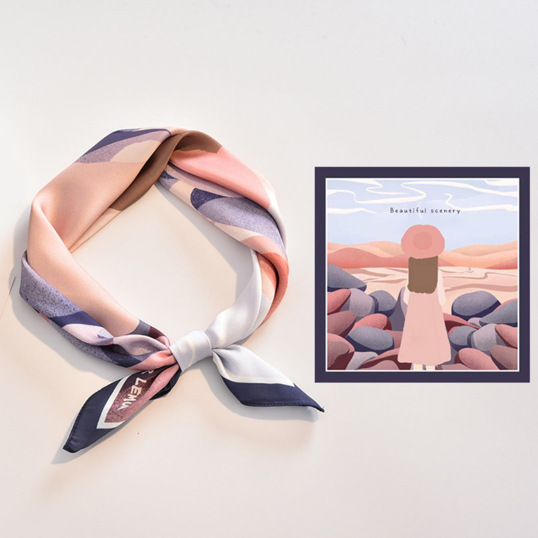 Scarvii - Summer Colorful Fashion Square Scarf