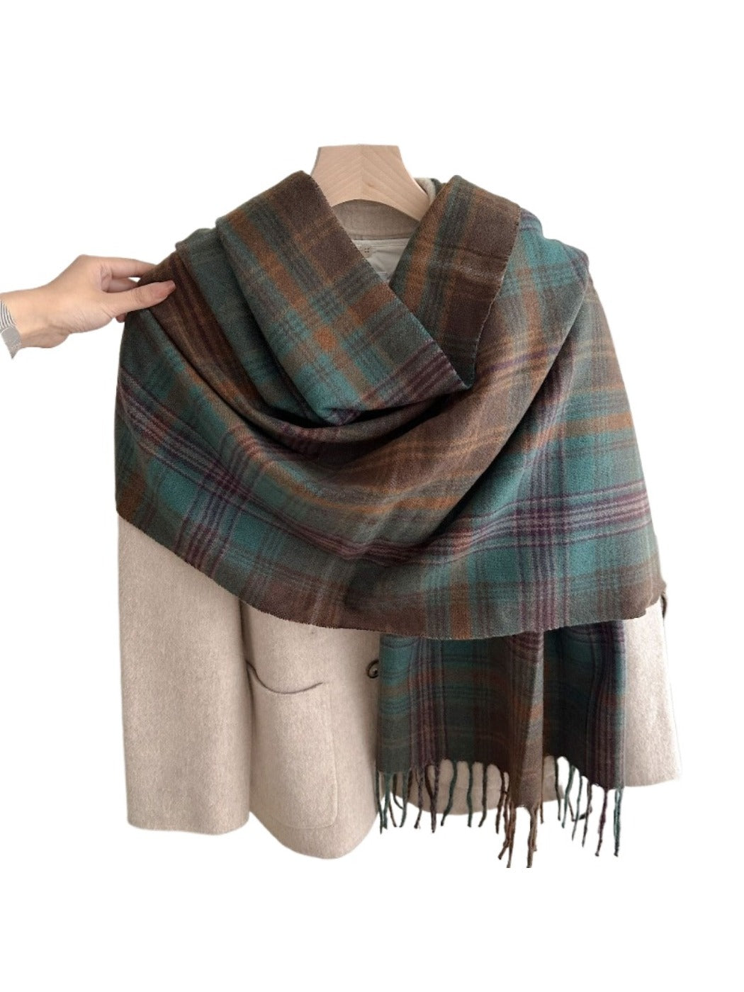 Scarvii - Plaid Winter Scarf Shawl for Women