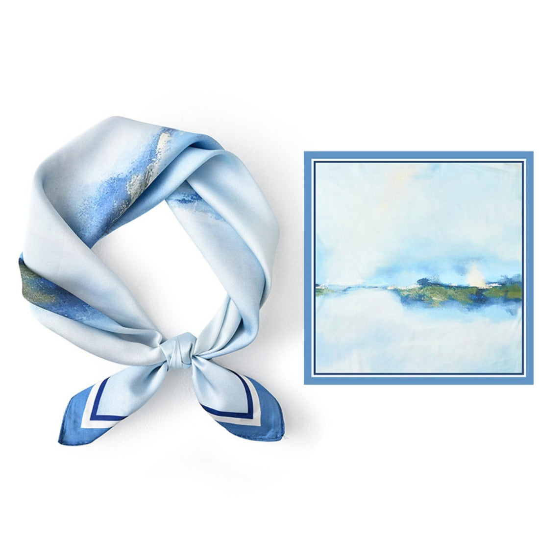 Scarvii - Summer Elegant Pattern Silk Scarf