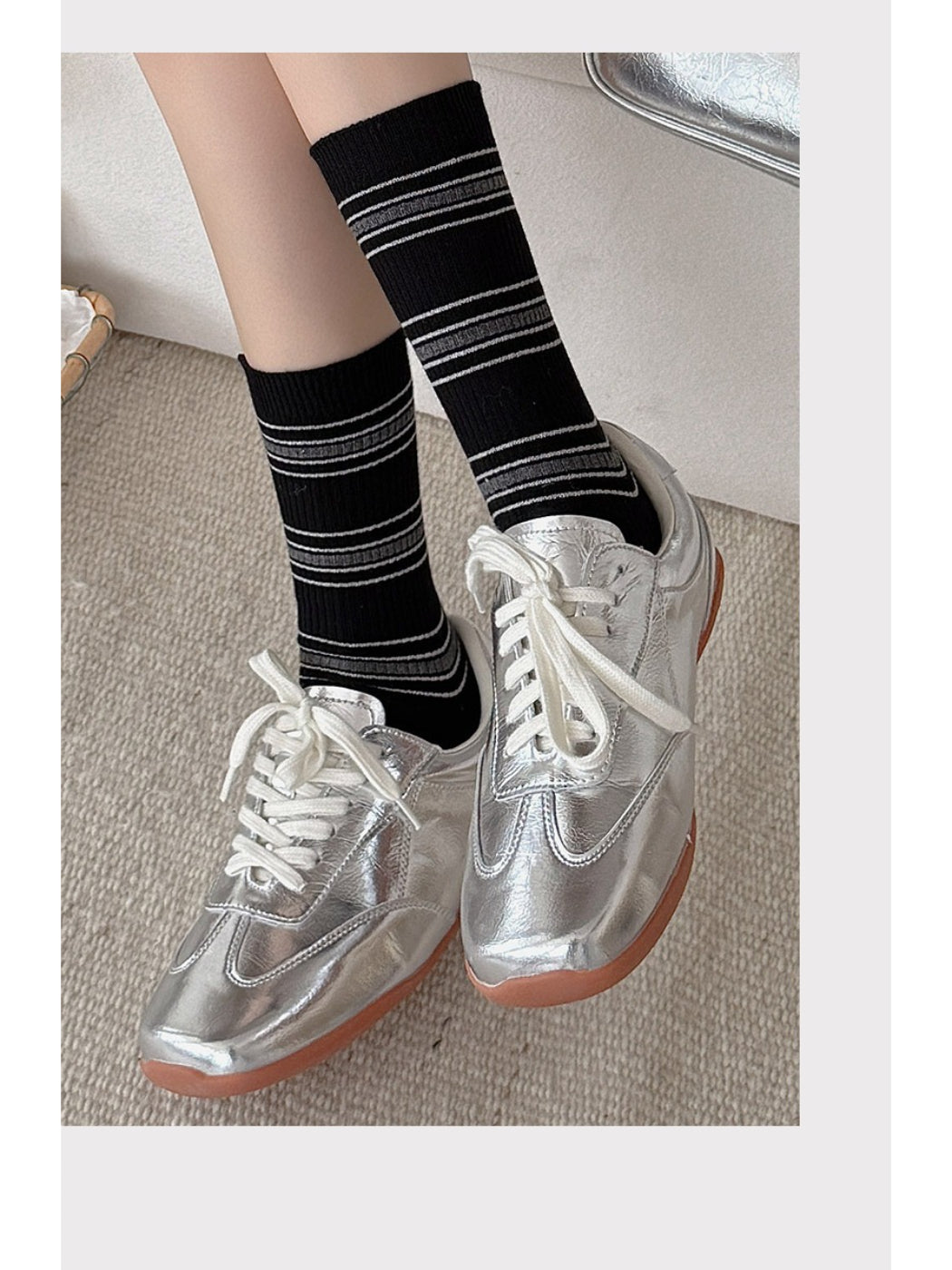Rufia - Everyday Neat Line Crew Socks