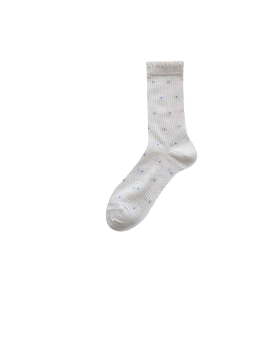 Rufia - Lace Trim Polka Dot Crew Socks product image 2