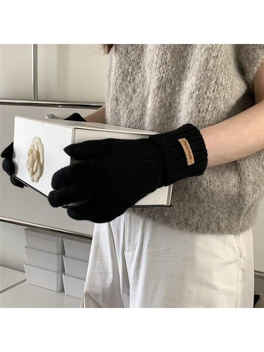 Gloving - Simple Turnback Cuff Women's Winter Gloves