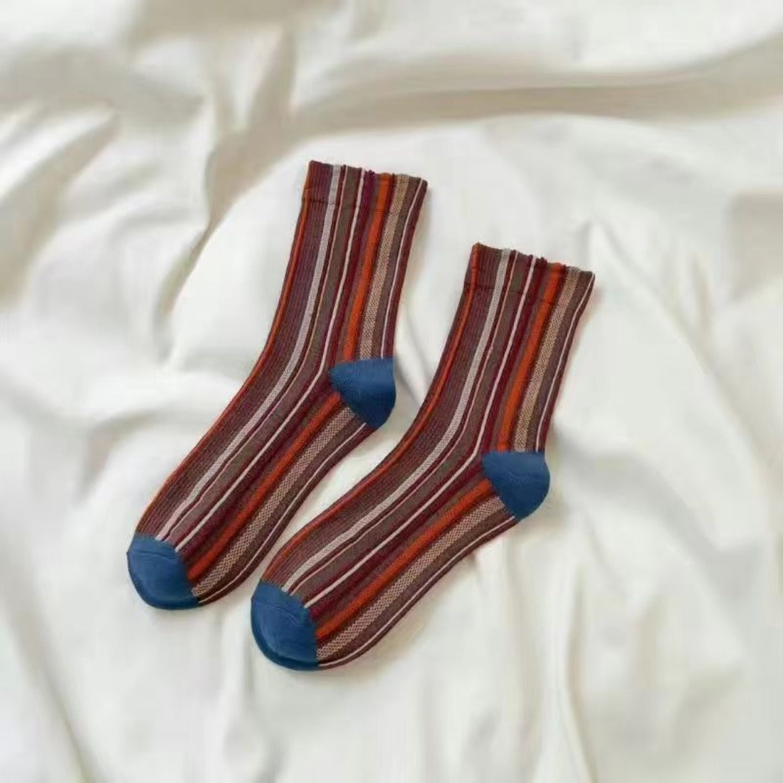 Rufia - Bohemian Colorblock Striped Socks