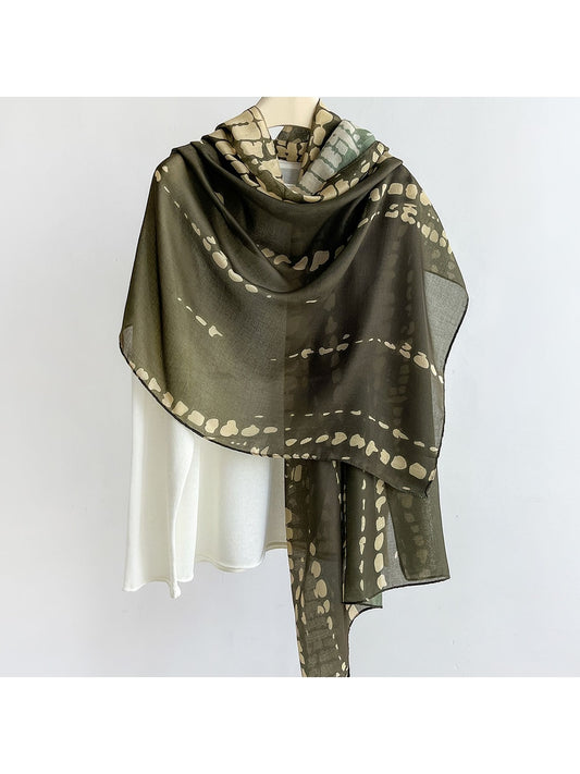 Scarvii - Modern Geometric Printed Summer Wrap Scarf