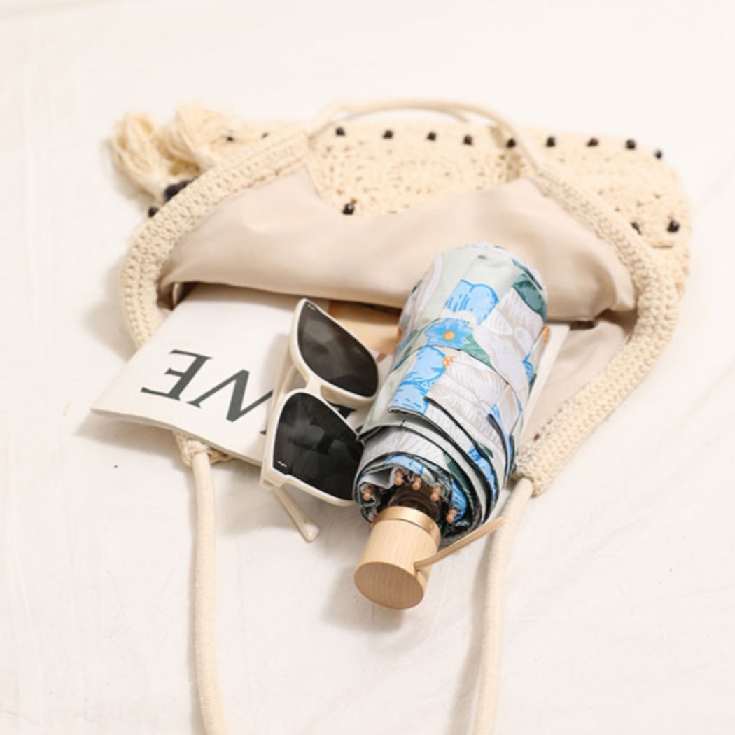 Cosbai - Boho Crochet Shoulder Bag With Zipper