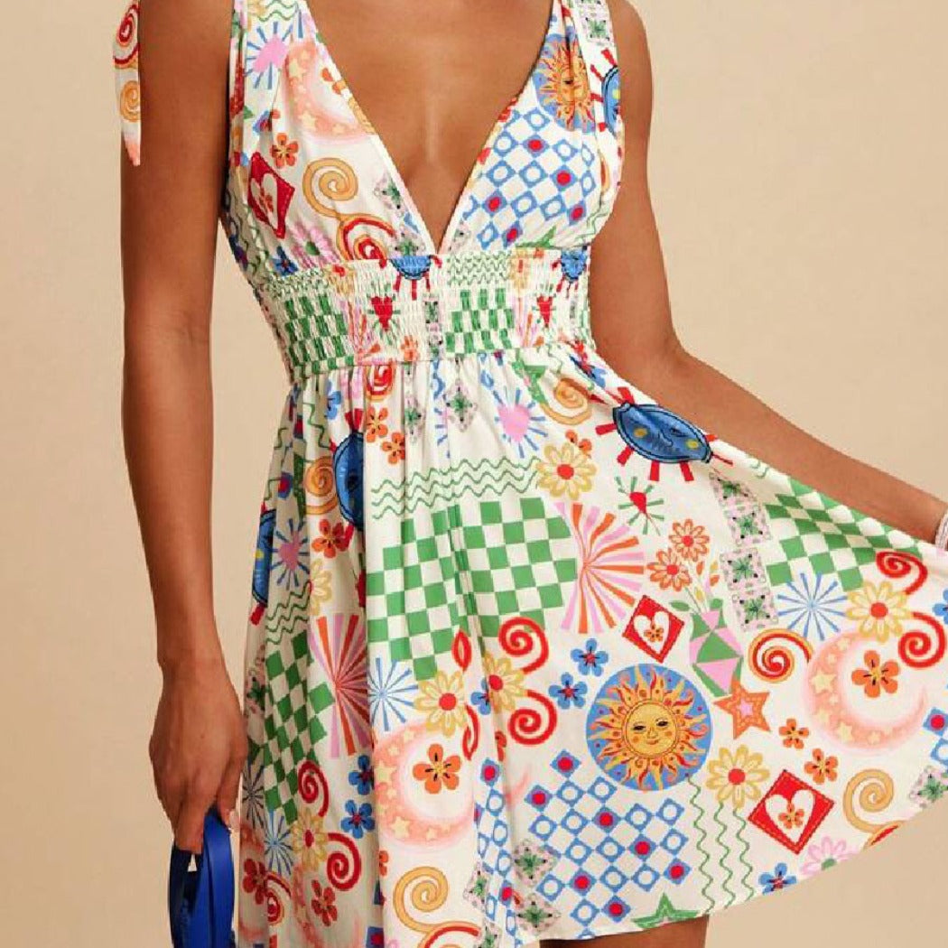Troposa - Sexy V-Neck Vacation Dress