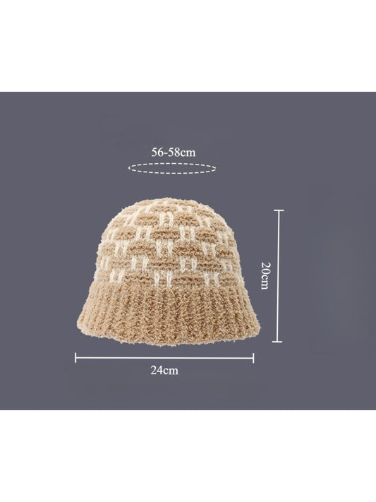 Haila - Winter Diamond Knitted Bucket Hat
