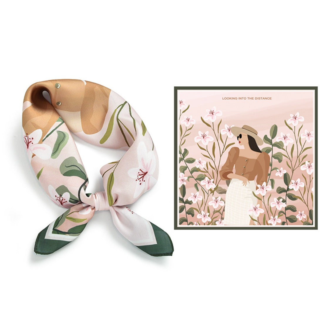 Scarvii - Summer Elegant Pattern Silk Scarf