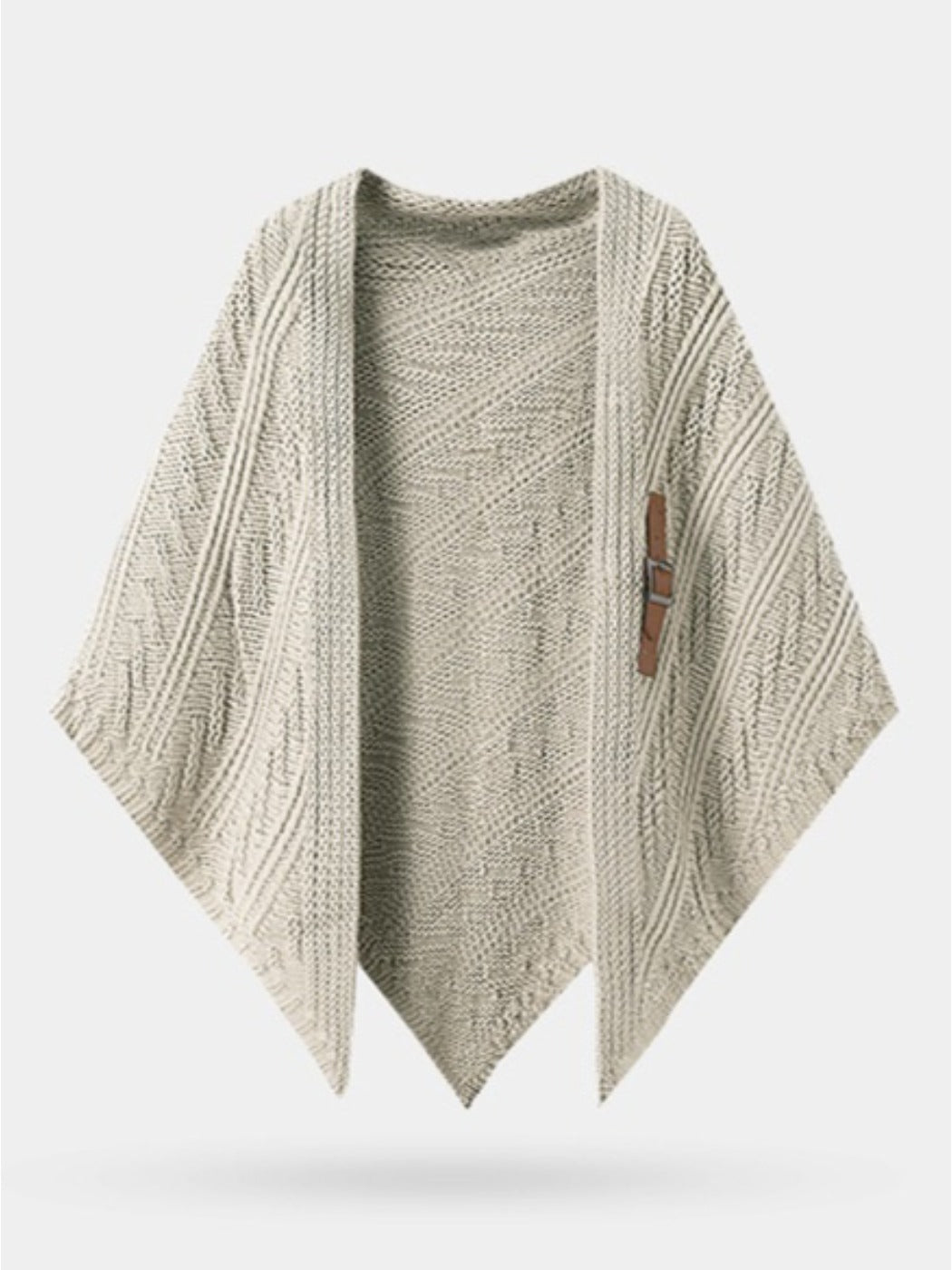 Scarvii - Classic Knitted Triangle Shawl as Outer Accessory