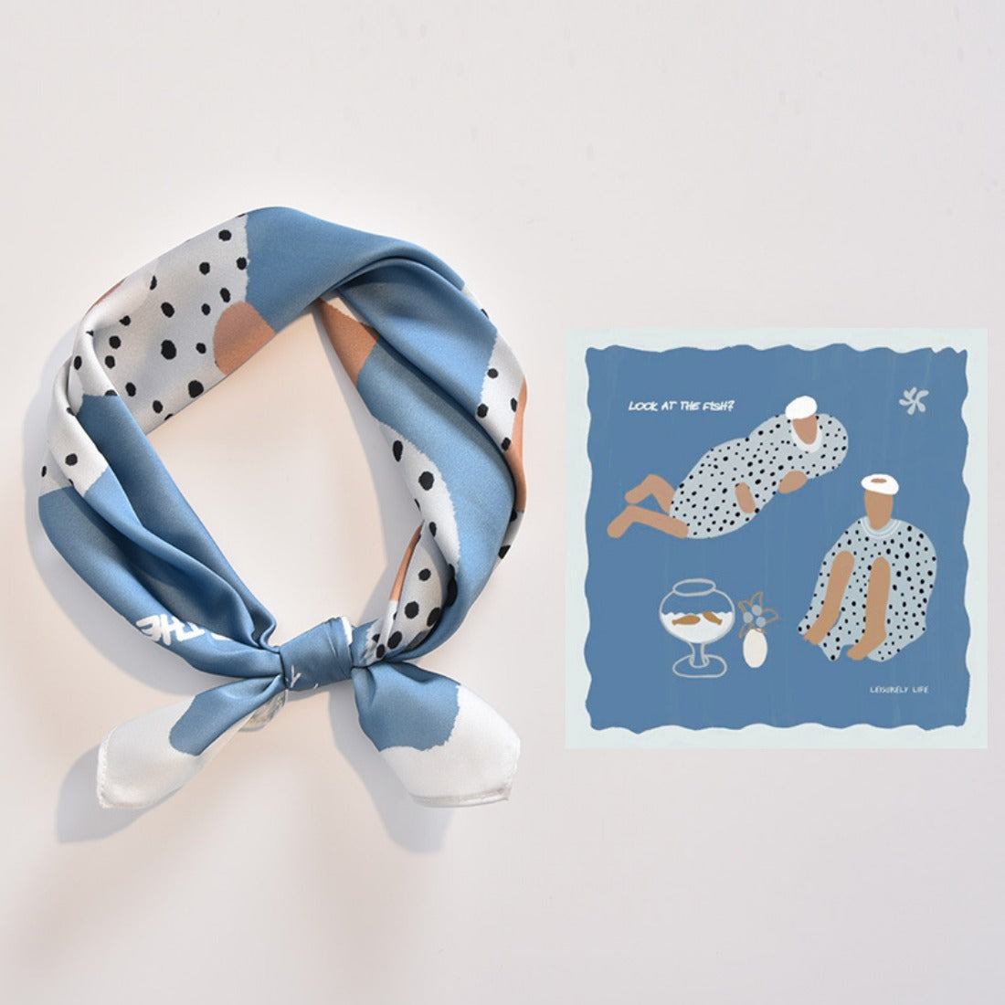 Scarvii - Summer Colorful Elegant Pattern Square Scarf
