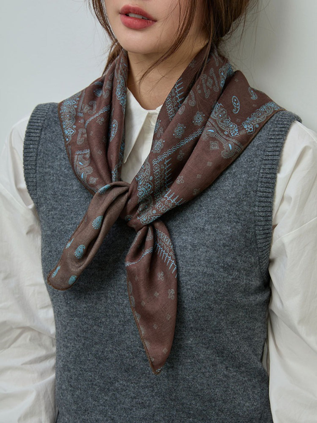 Scarvii - Vintage Paisley Accent Scarf