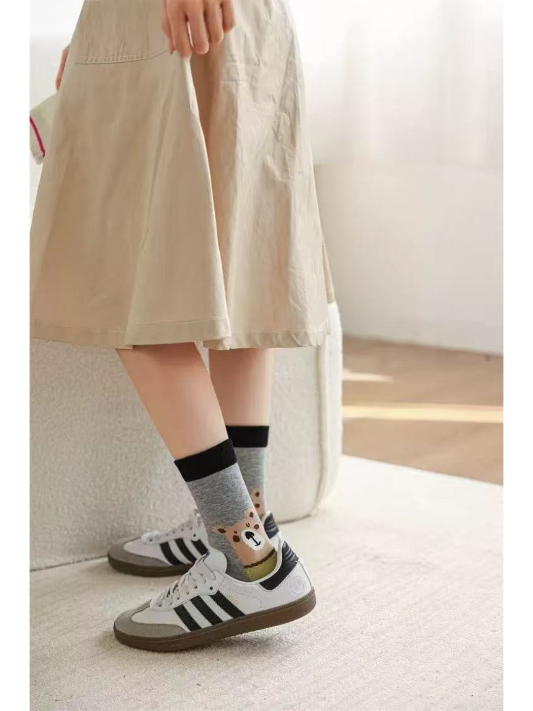 Rufia - Cute Animal Pattern Crew Socks