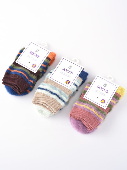 Rufia - Thick Striped Winter Warm Socks