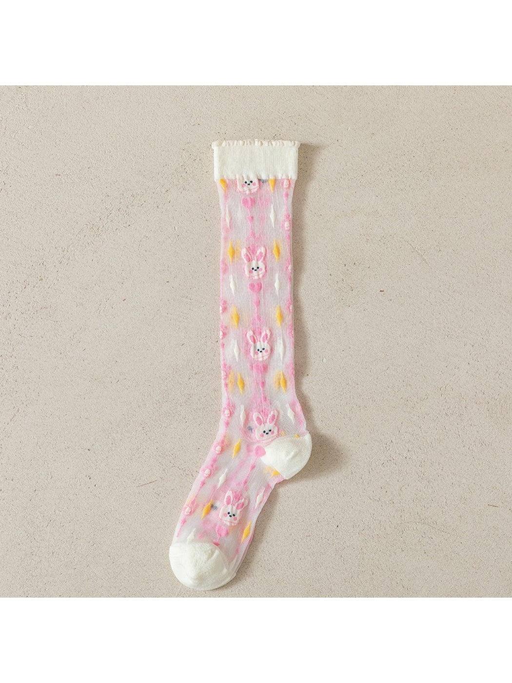 Rufia Dreamy Sheer Variety Crew Socks paired with a casual outfit