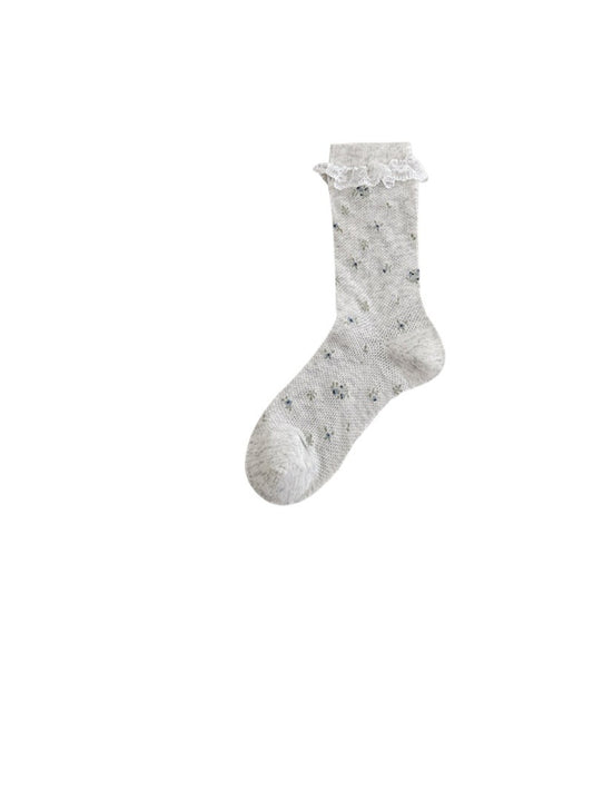 Rufia - Vintage Ditsy Floral Lace Crew Socks product image 2