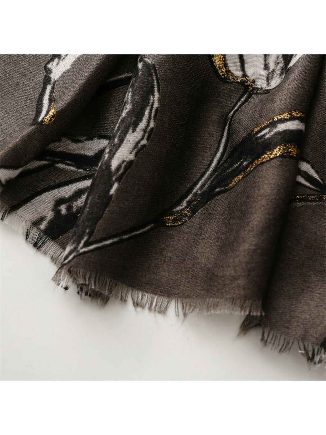 Scarvii - Abstract Tulip Sketch Print Scarf
