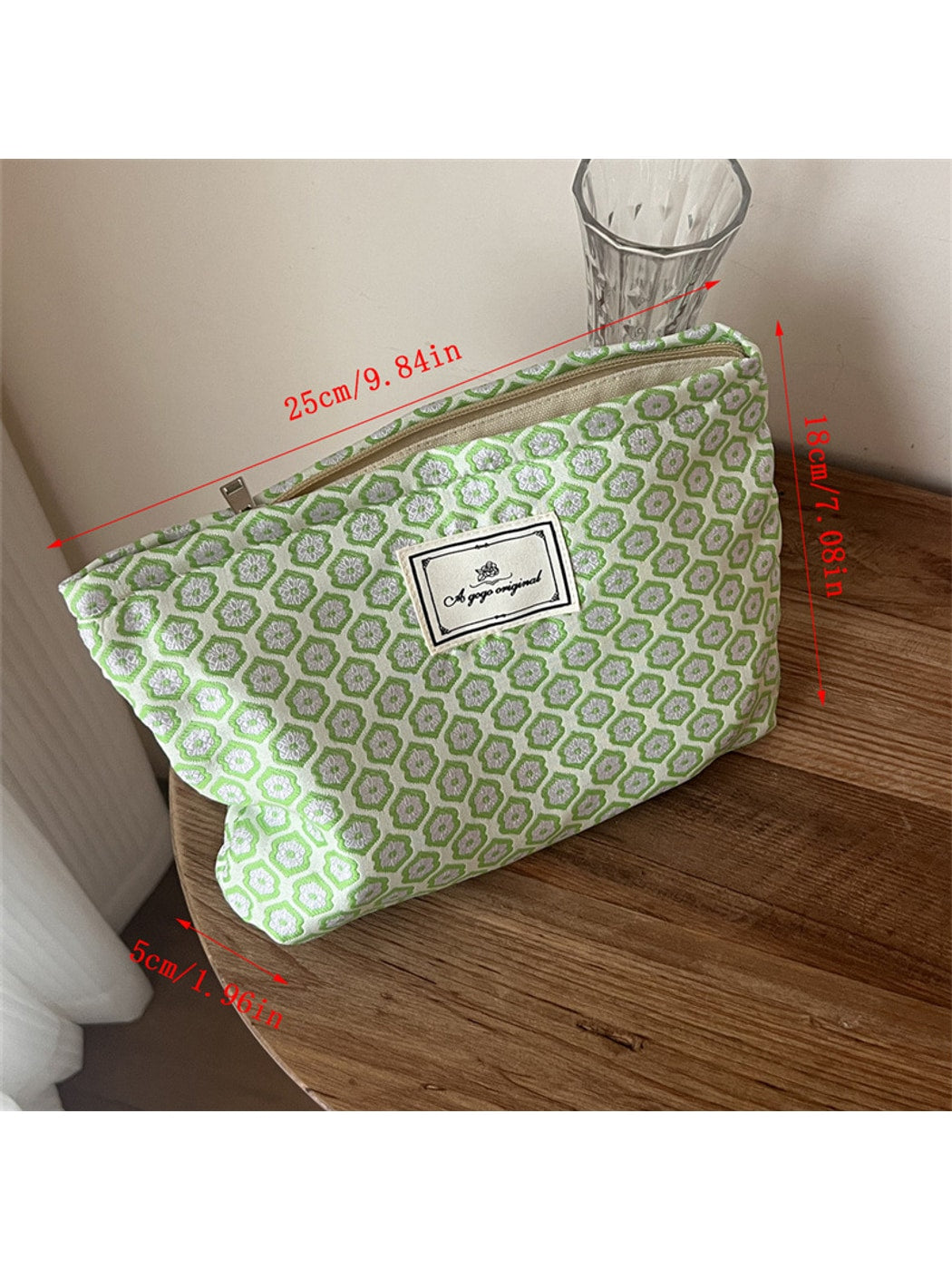 Cosbai - Patterned Cosmetic Organizer Bag