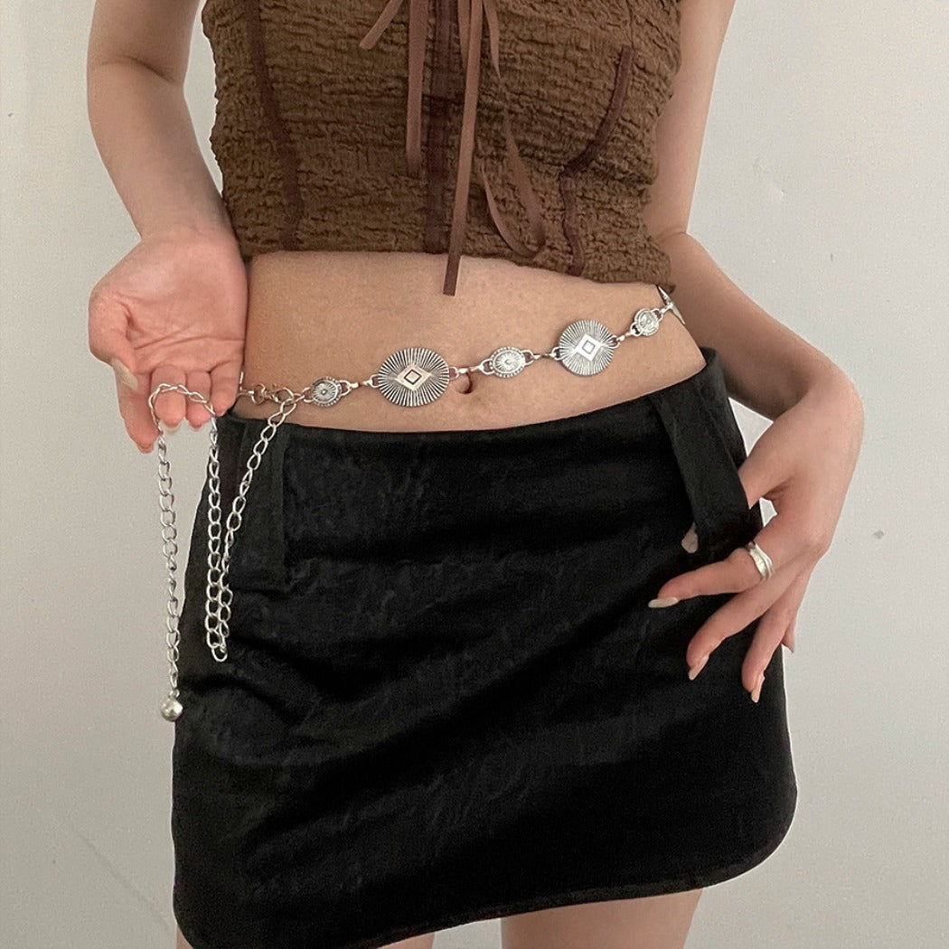 Beco - Simple Oval Waist Chain Belt - Boho & Chic