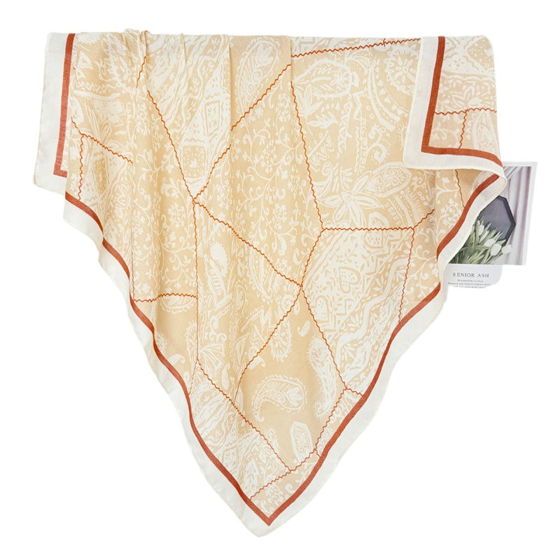 Scarvii - Vintage Paisley Square Scarf for Women
