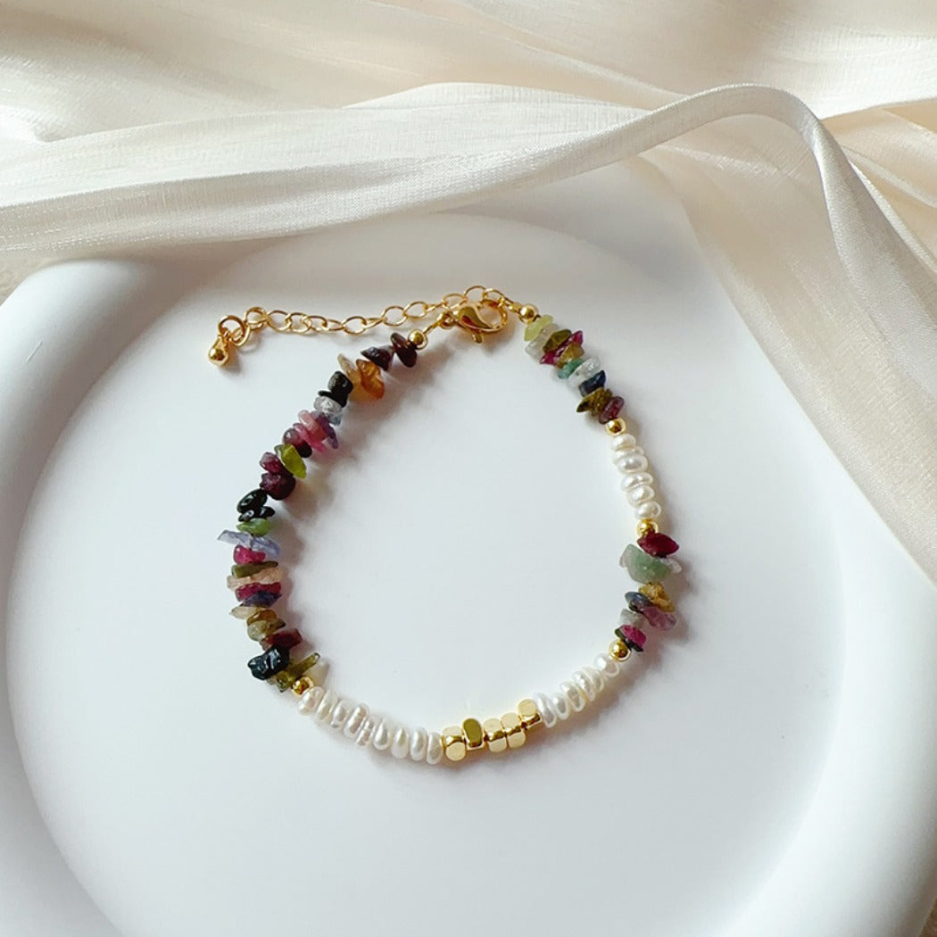 Bauai - Tourmaline Pearl Bracelet - Minimalist Style