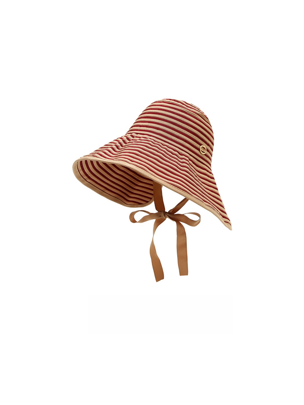 Haila - Wide Brim Striped Bucket Hat