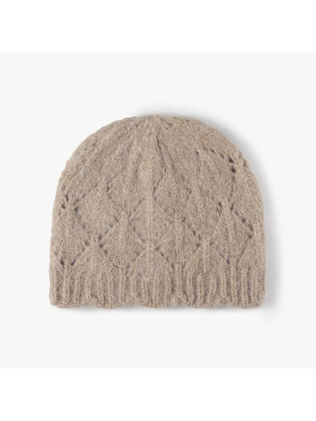 Haila - Diamond-Knit Textured Beanie