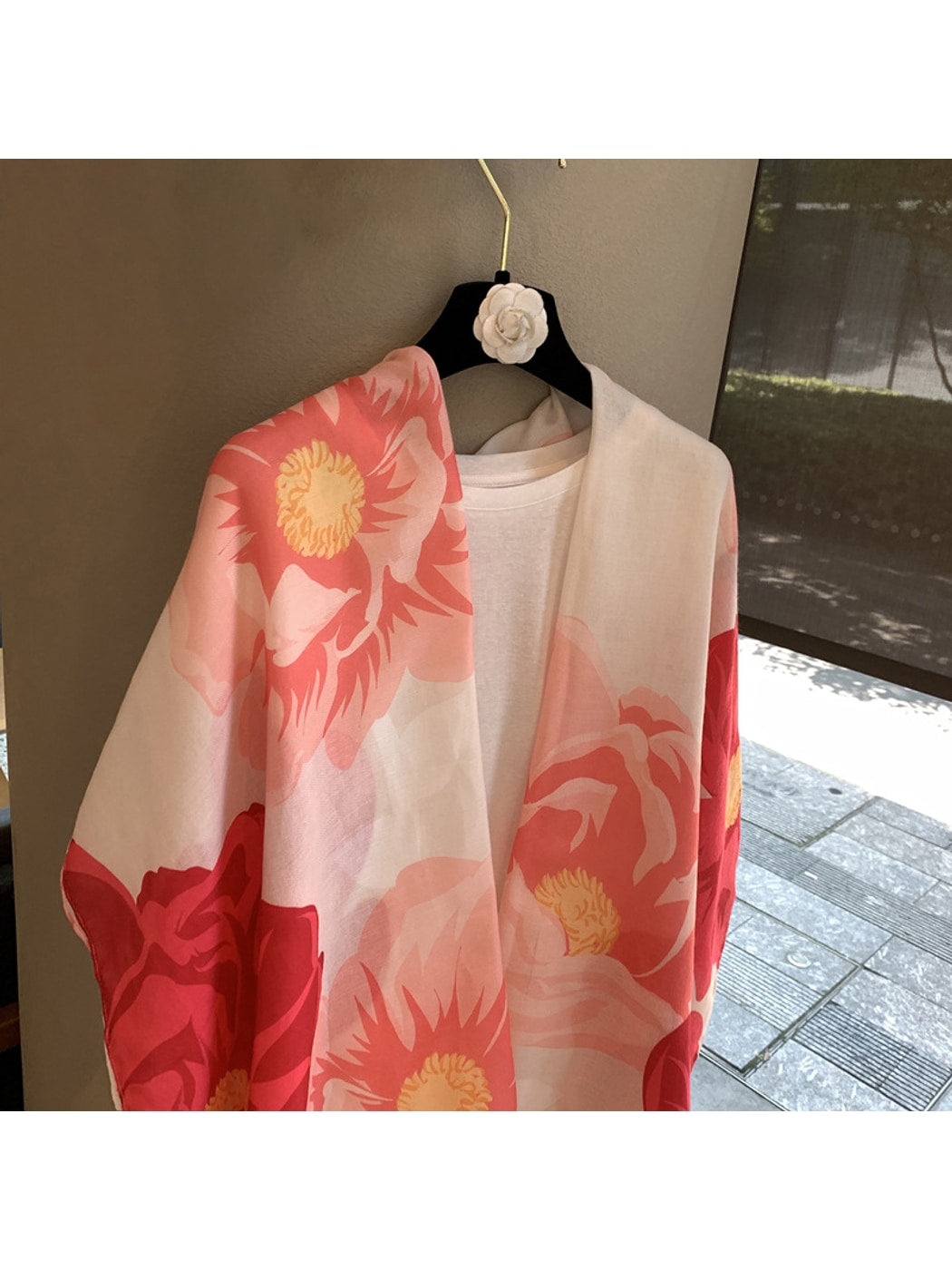 Scarvii - Floral Print Everyday Layering Shawl Scarf