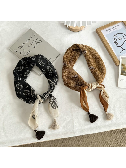 Scarvii - Vintage Paisley Print Styling Square Scarf