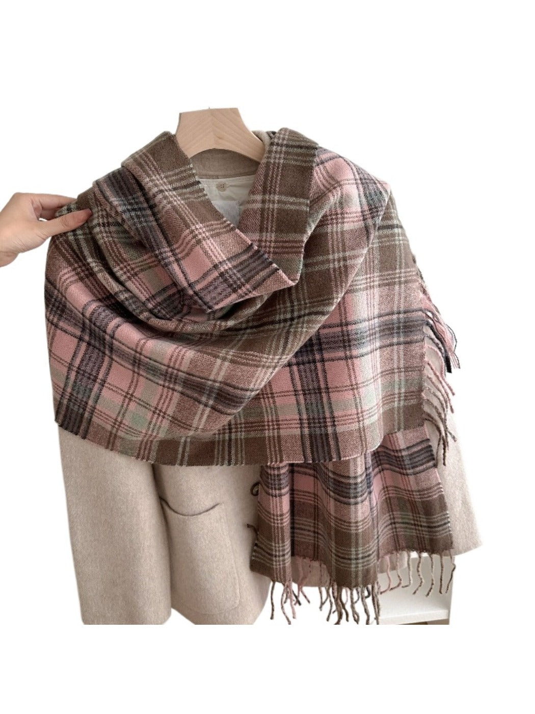 Scarvii - Plaid Winter Scarf Shawl for Women