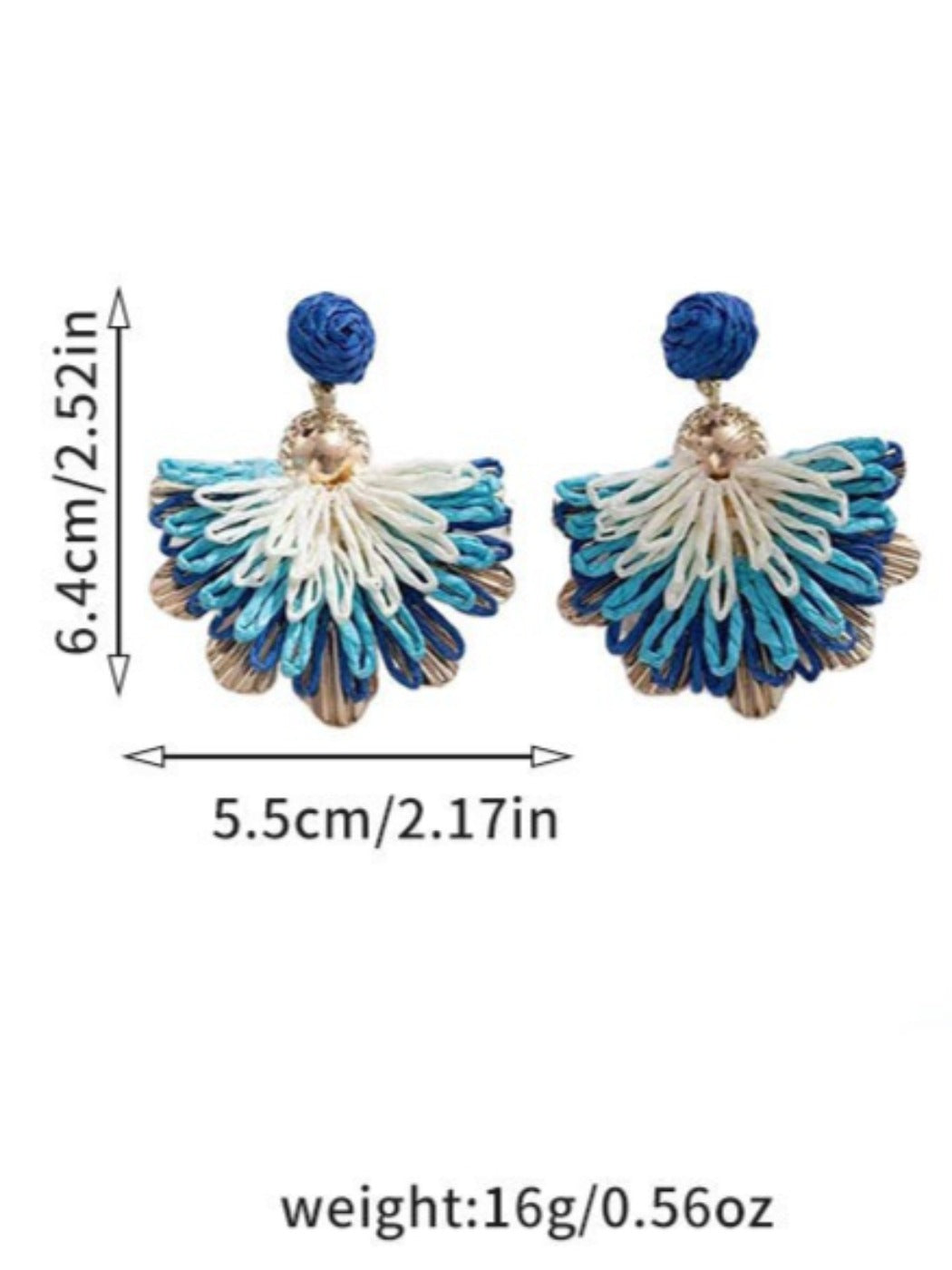 Earwish - Boho Woven Flower Earrings