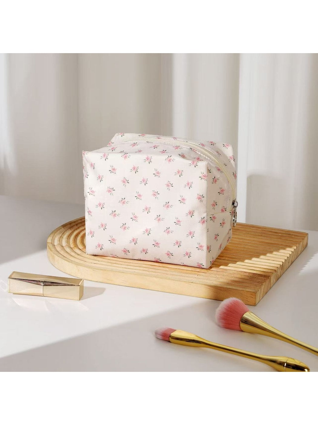 Cosbai - Sweet Floral Cosmetic Pouch Organizer Bag