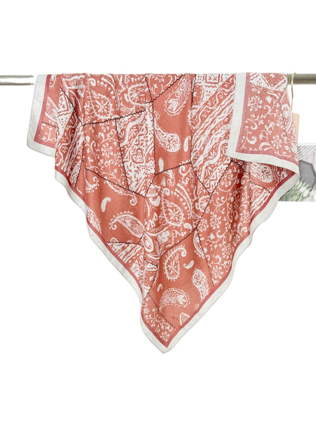 Scarvii - Vintage Paisley Square Scarf for Women
