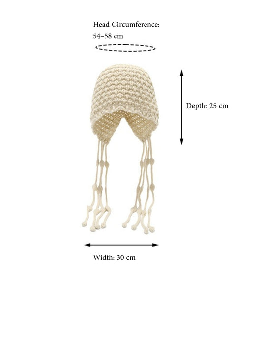 Haila – Knitted Earflap Pom Winter Knitted Beanie