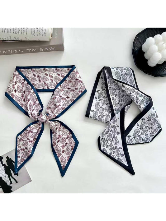 Scarvii Paisley Layout Design Skinny Scarf