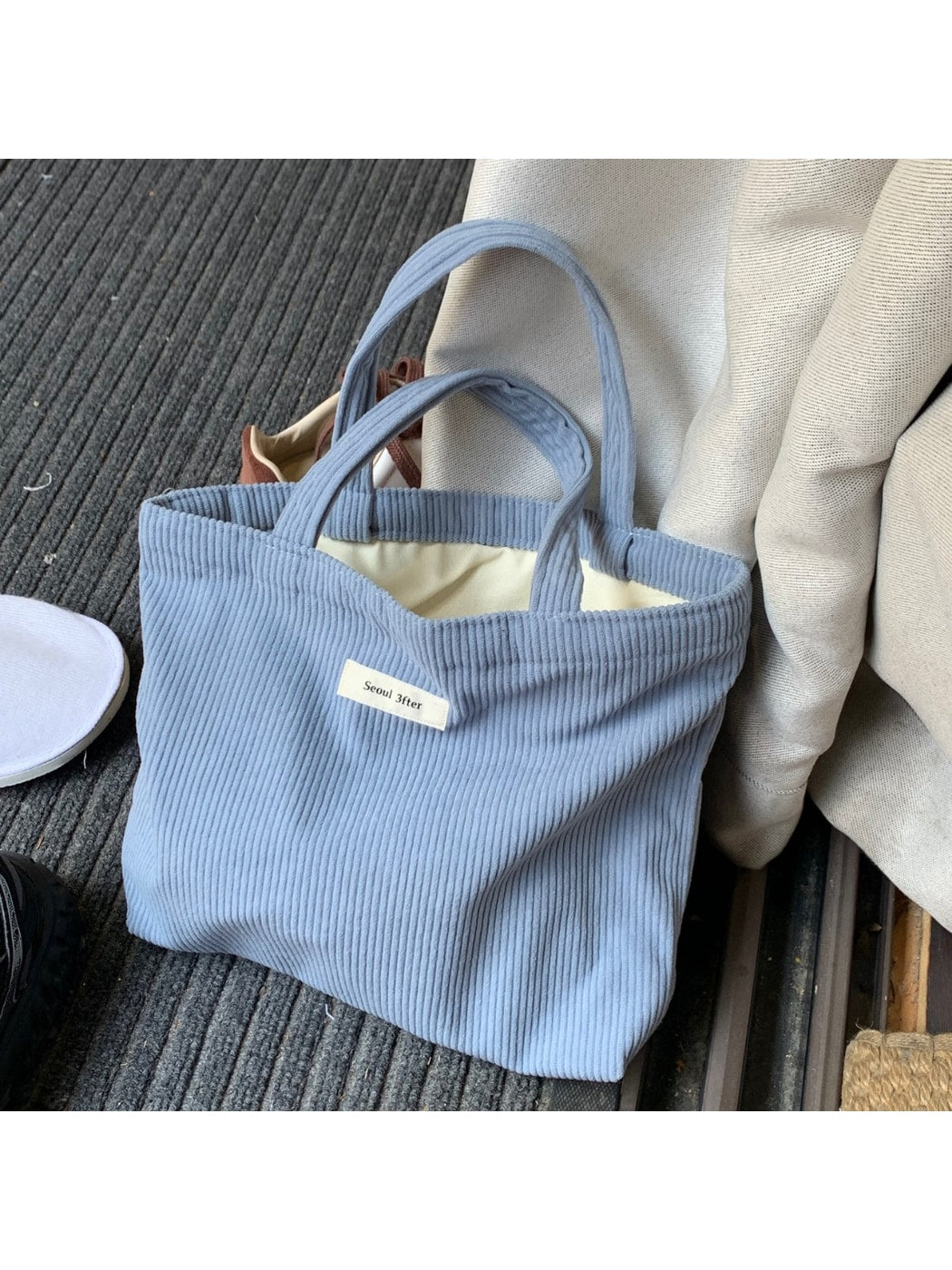 Cosbai - Open-Top Double Strap Hand-Carry Bag