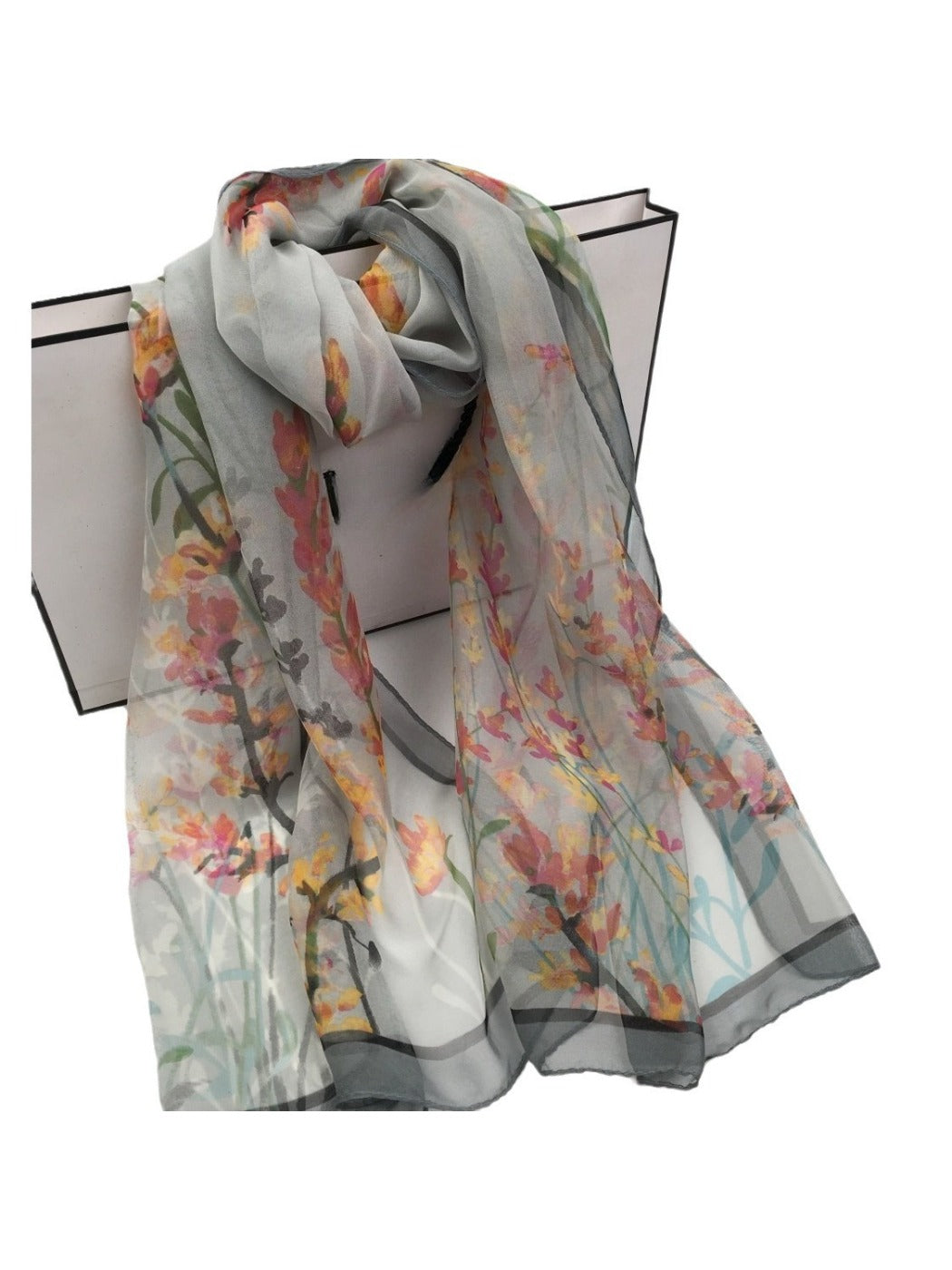 Scarvii - Lily of the Valley Printed Scarf - Versatile & Stylish