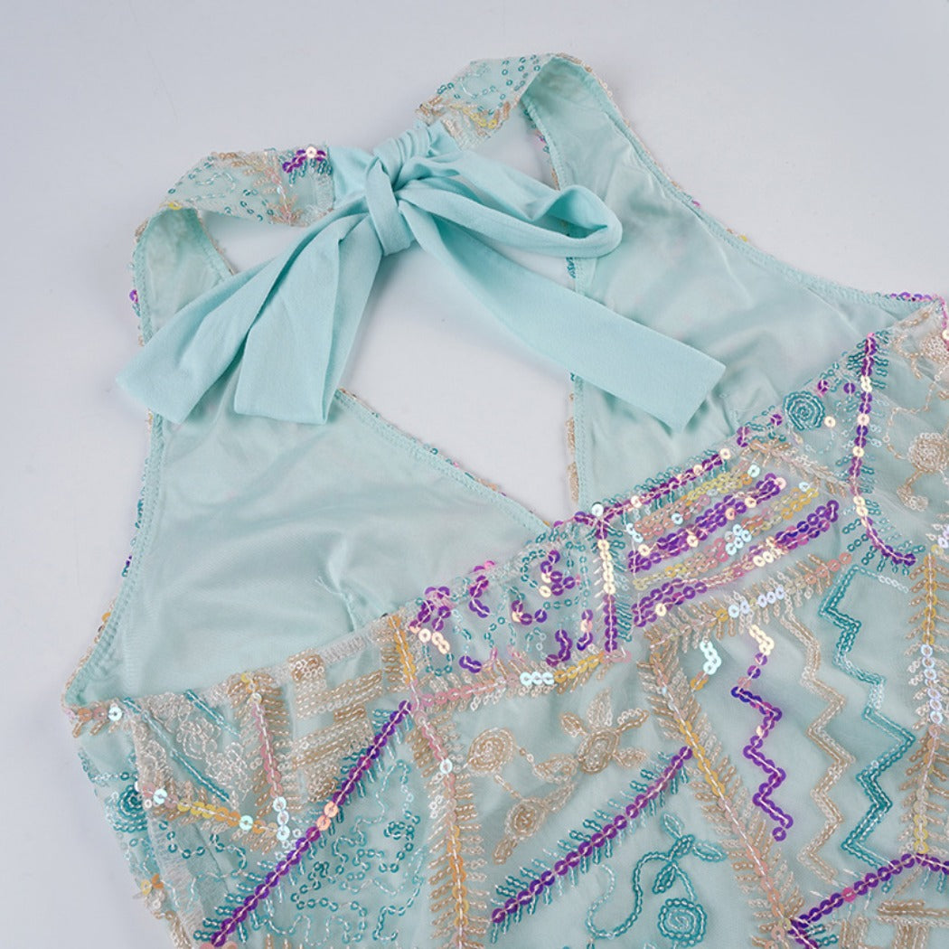 Vesty - Sequin Halter Cami - Sweet & Sparkly