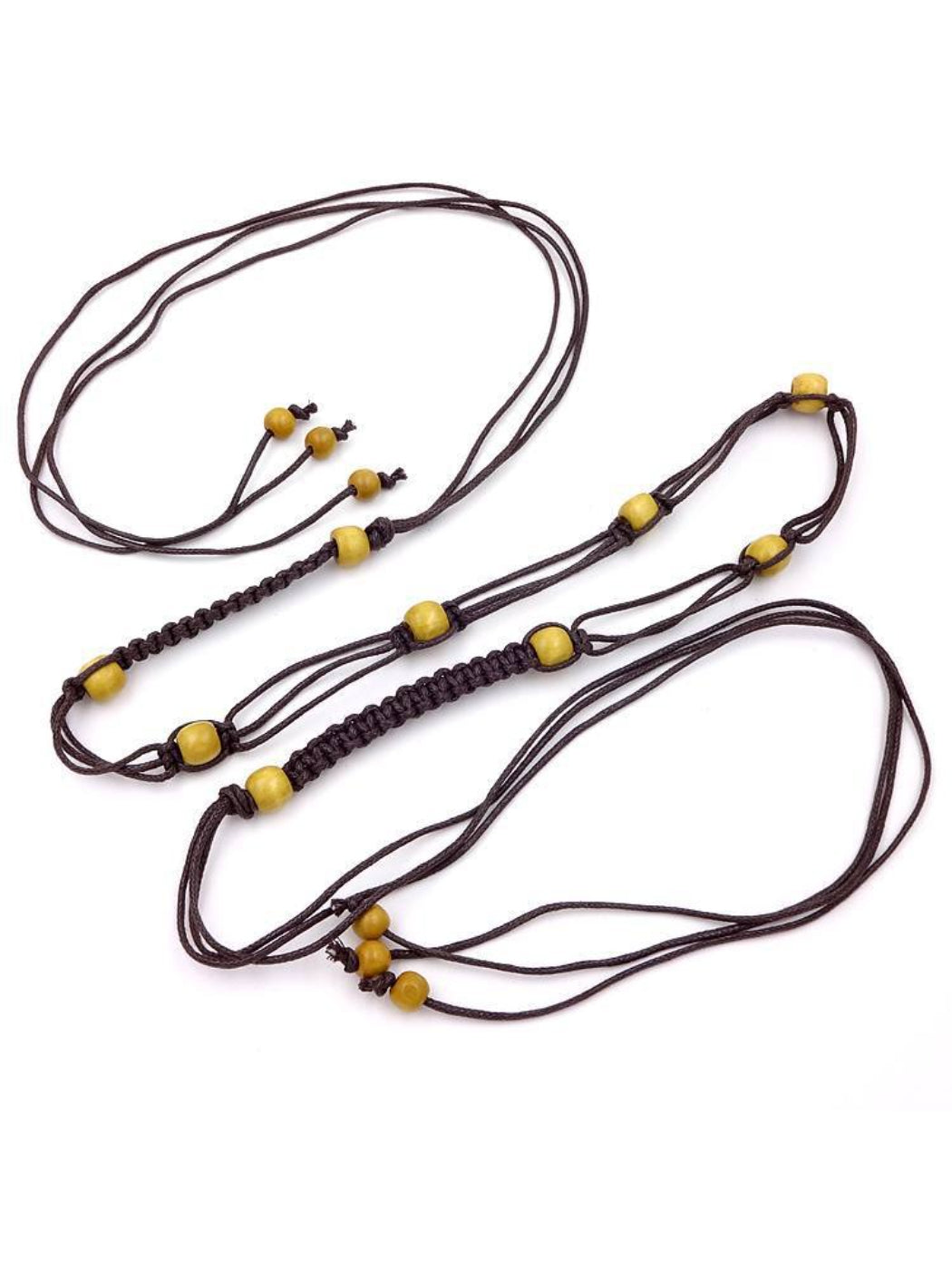 Beco Lightweight Braided Rope Bead Ends Adjustable Belt product shape
