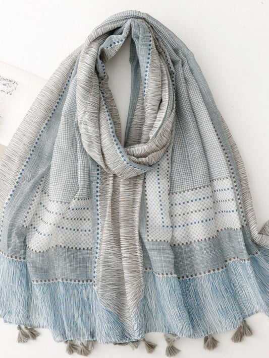 Scarvii - Classic Blue-Grey Scarf Shawl