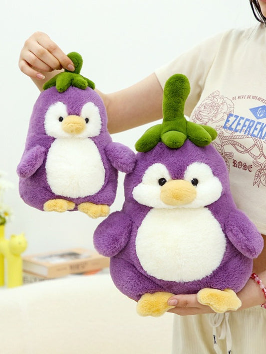 Kawai Purple Penguin Plush Toy alternate product view