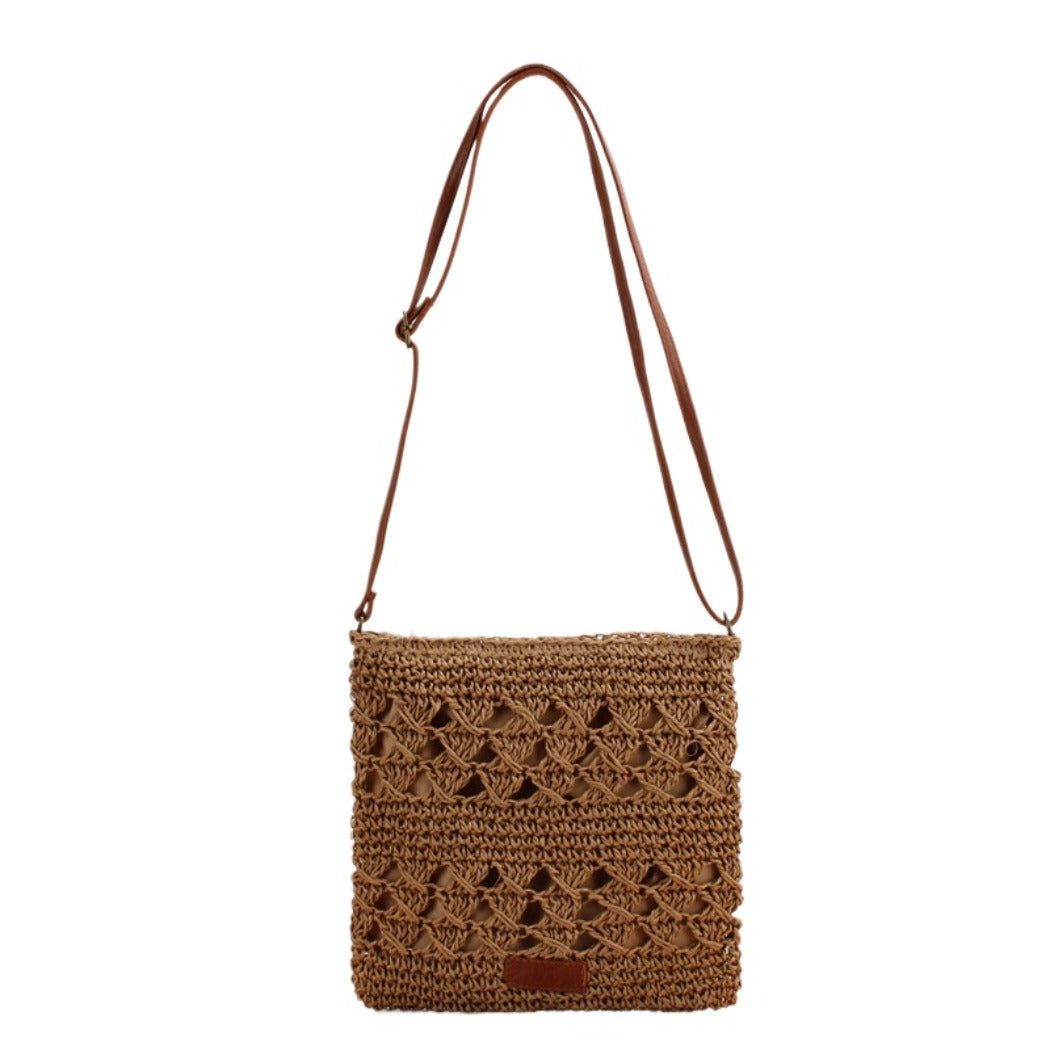 Cosbai - Roomy Crochet Crossbody Bag - Classic & Chic