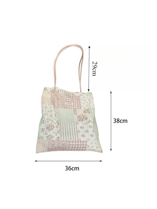 Cosbai - Sweet Floral Print Shoulder Bag