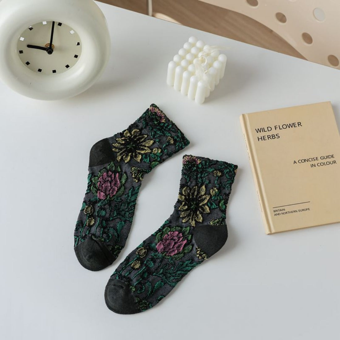 Rufia - 3D Flower Bohemian Women's Socks