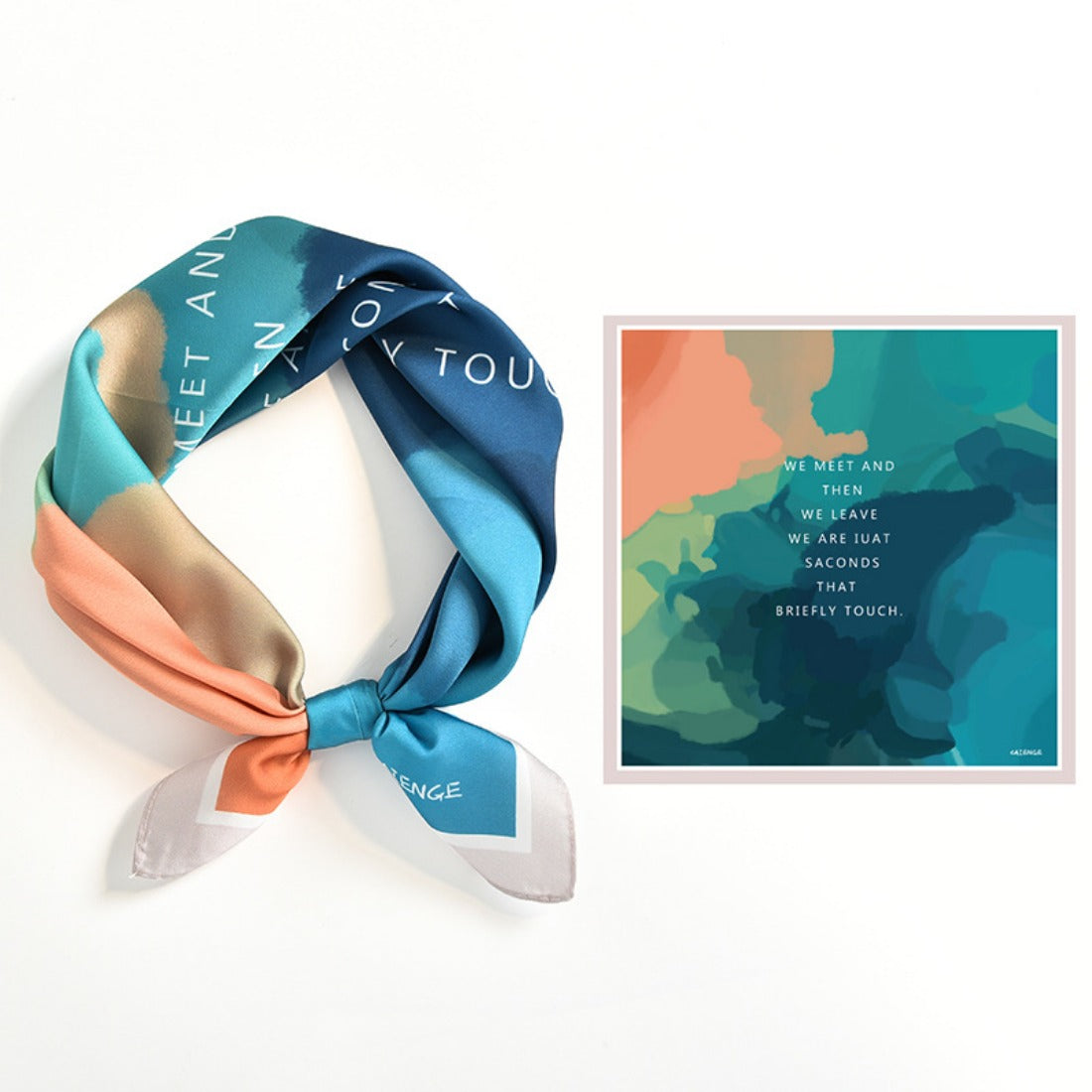 Scarvii - Summer Colorful Elegant Pattern Square Scarf
