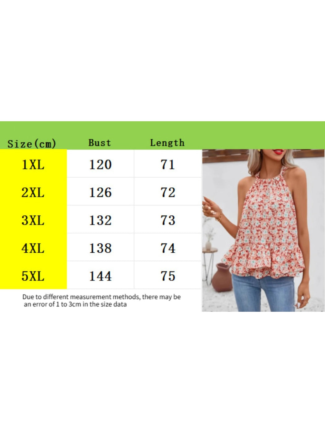 Vesty - Plus Size Floral Sleeveless Vacation Top